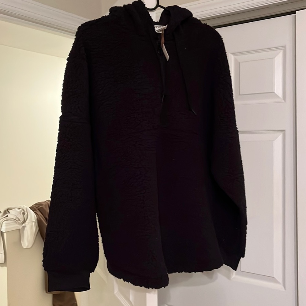 PINK brand  teddy bear fuzzy pull over
